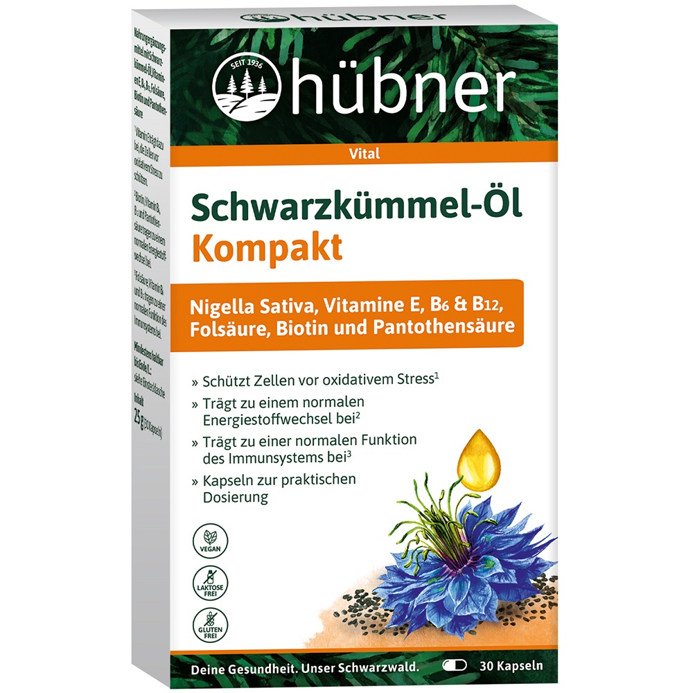 HÜBNER Schwarzkümmel-Öl Kompakt Kapseln