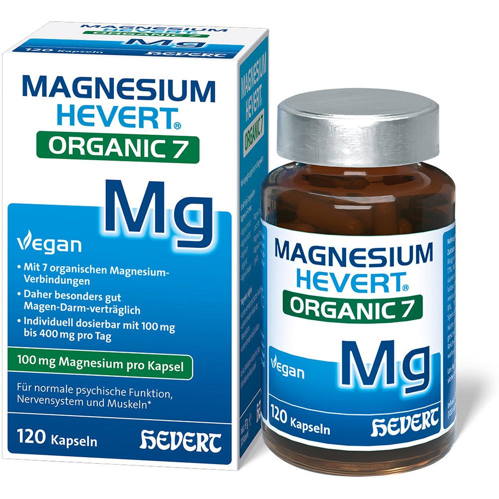 MAGNESIUM HEVERT Organic 7 Kapseln