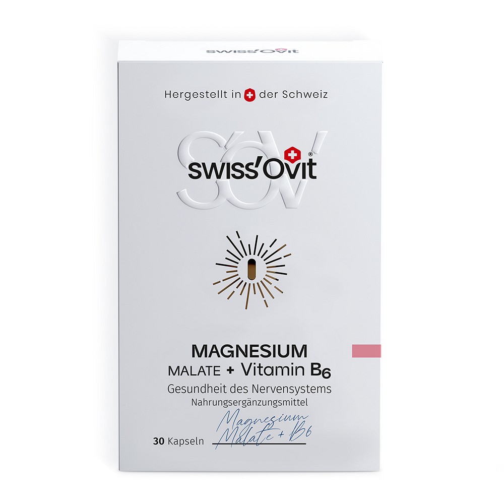 SWISSOVIT Magnesium Malat+Vitamin B6 Kapseln - 30St