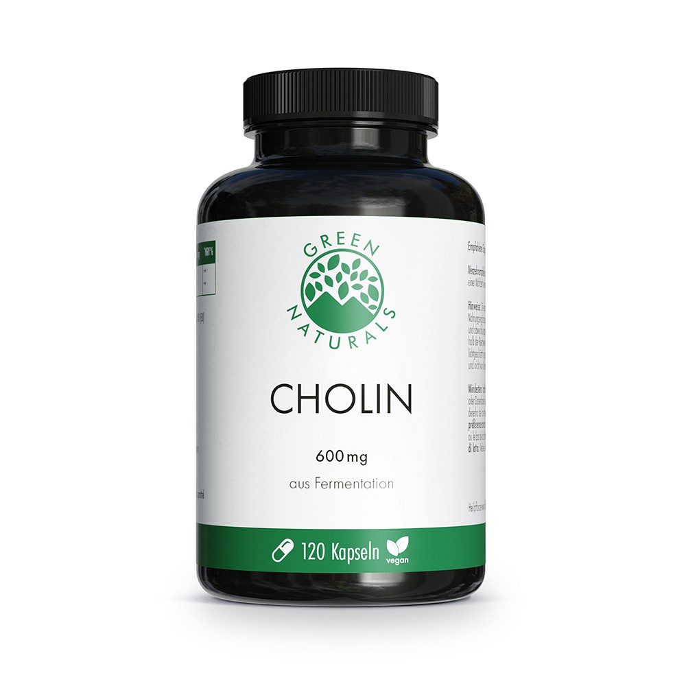 GREEN NATURALS Cholin 600mg hochdosiert vegan Kps.