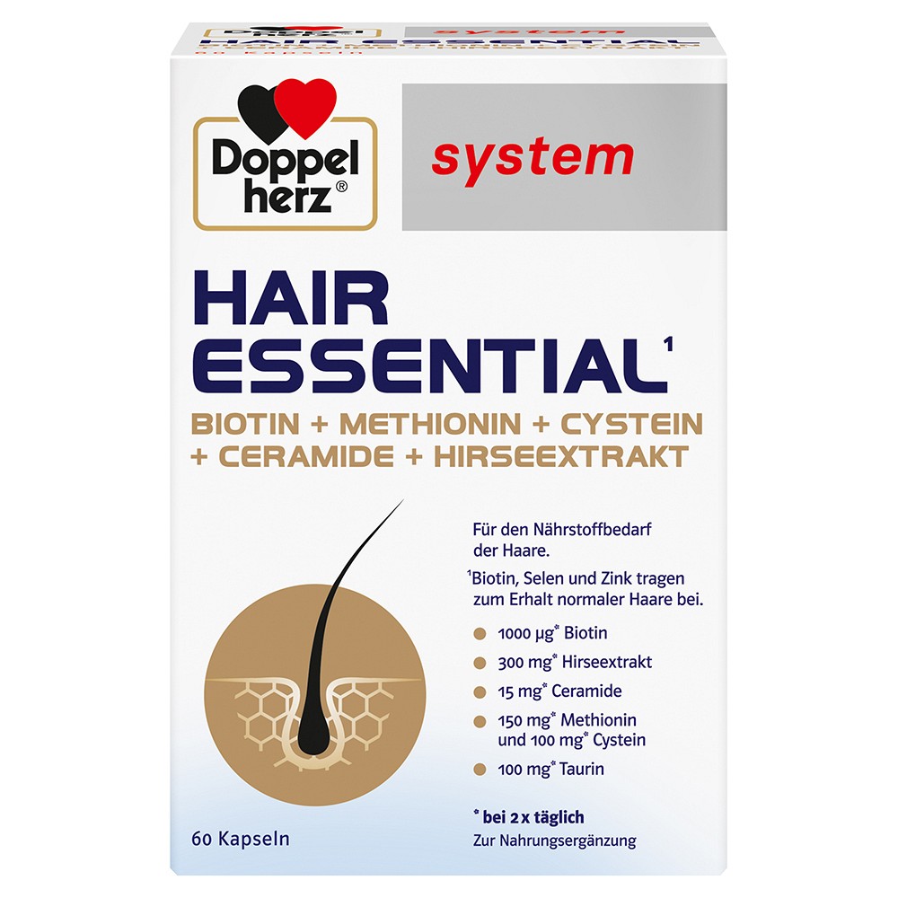 DOPPELHERZ Hair Essential system Kapseln - 60St