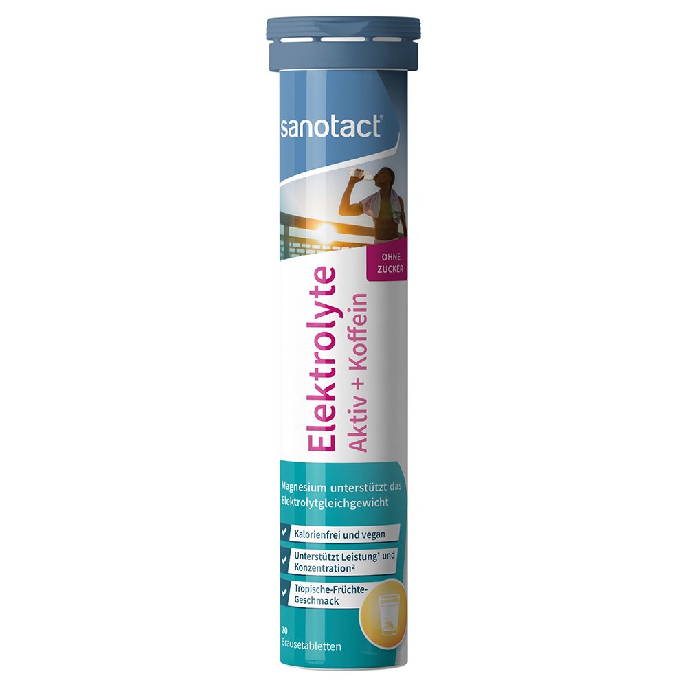 SANOTACT Elektrolyte Aktiv+Koffein Brausetabletten