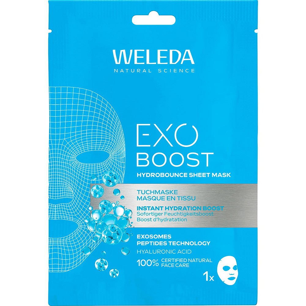 WELEDA Exo Boost Hydrobounce Tuchmaske Feuchtigk.