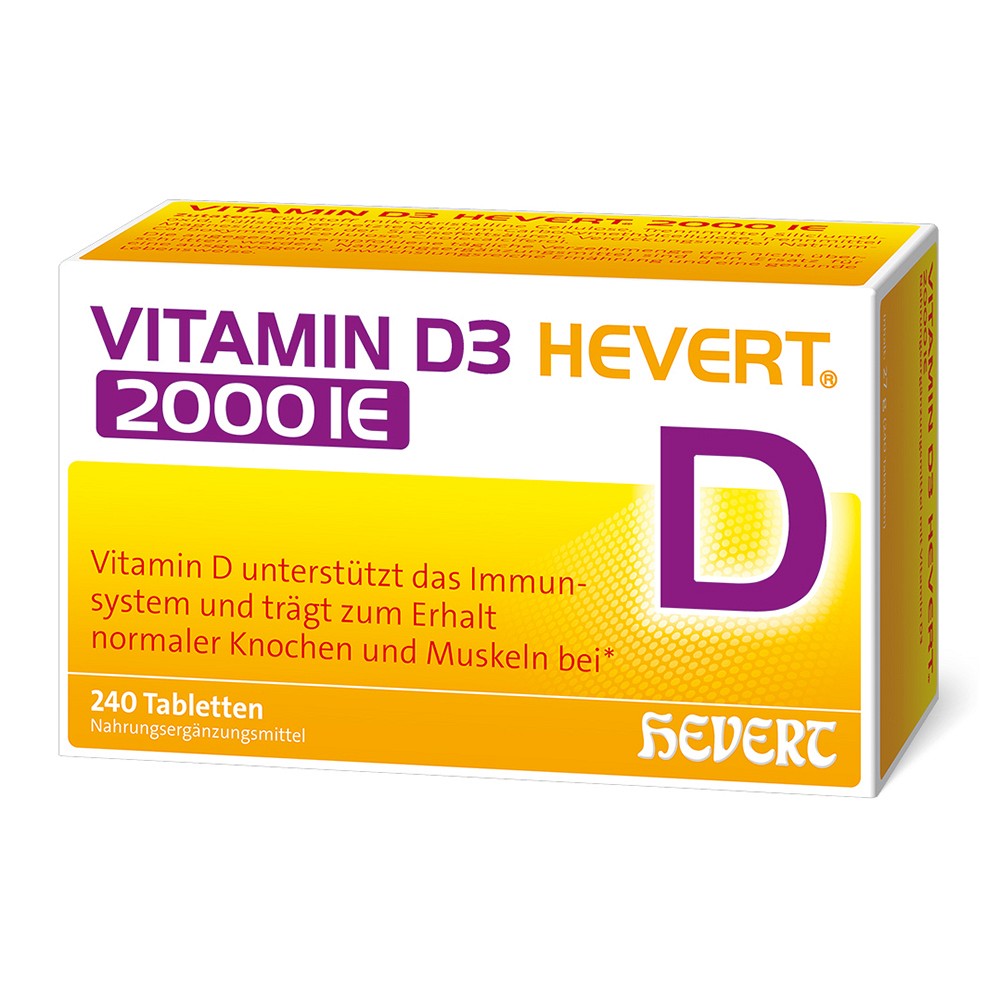 VITAMIN D3 HEVERT 2000 I.E. Tabletten - 240St
