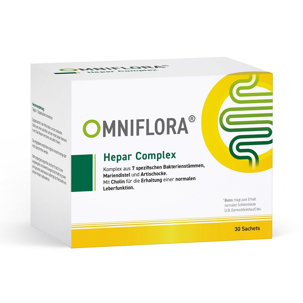 OMNIFLORA Hepar Complex m.Cholin glutenfr.Sachets - 30St - Entgiften-Entschlacken-Entsäuern