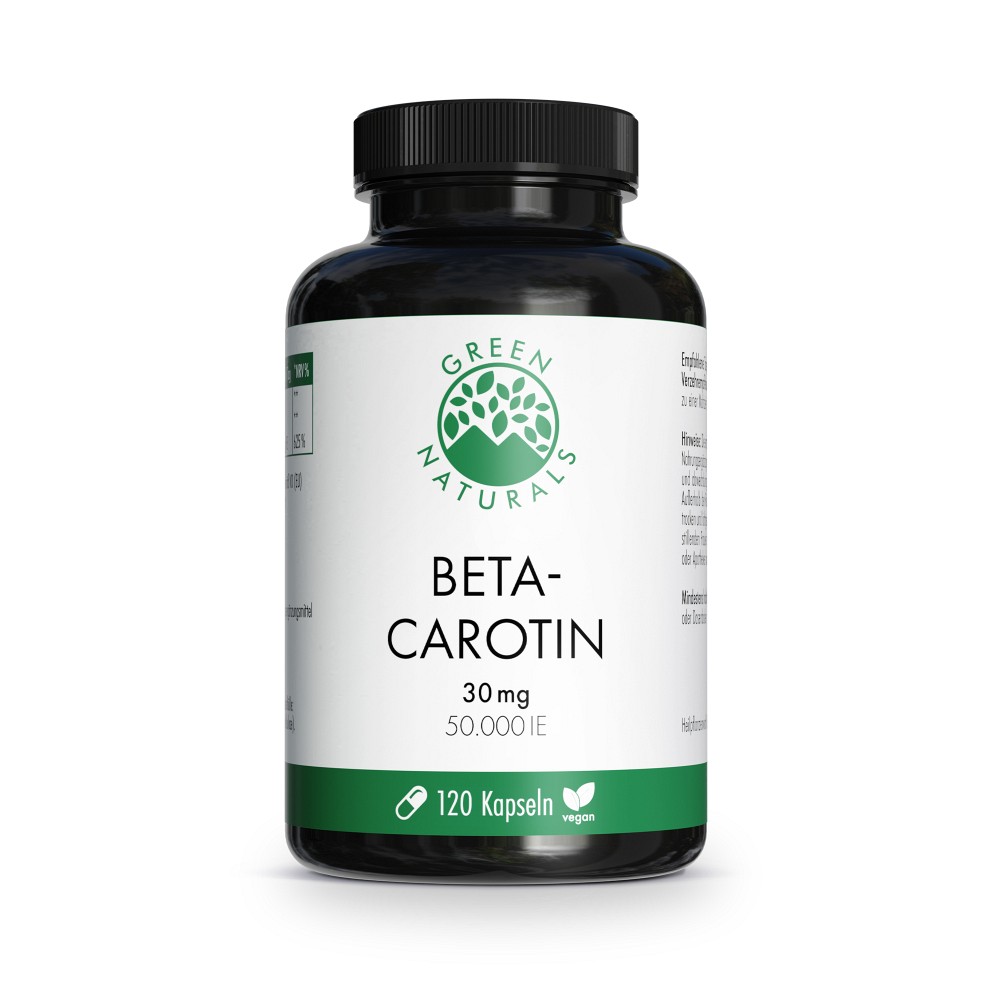GREEN NATURALS Beta-Carotin 30mg 50.000 I.E. vegan