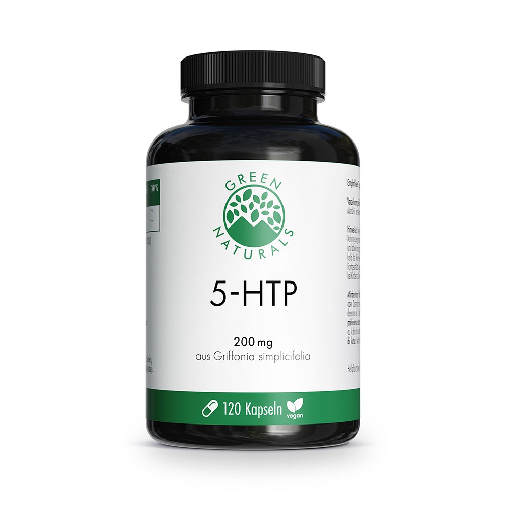 GREEN NATURALS 5-HTP 200 mg veg.aus Griffonia Kps. - 120St