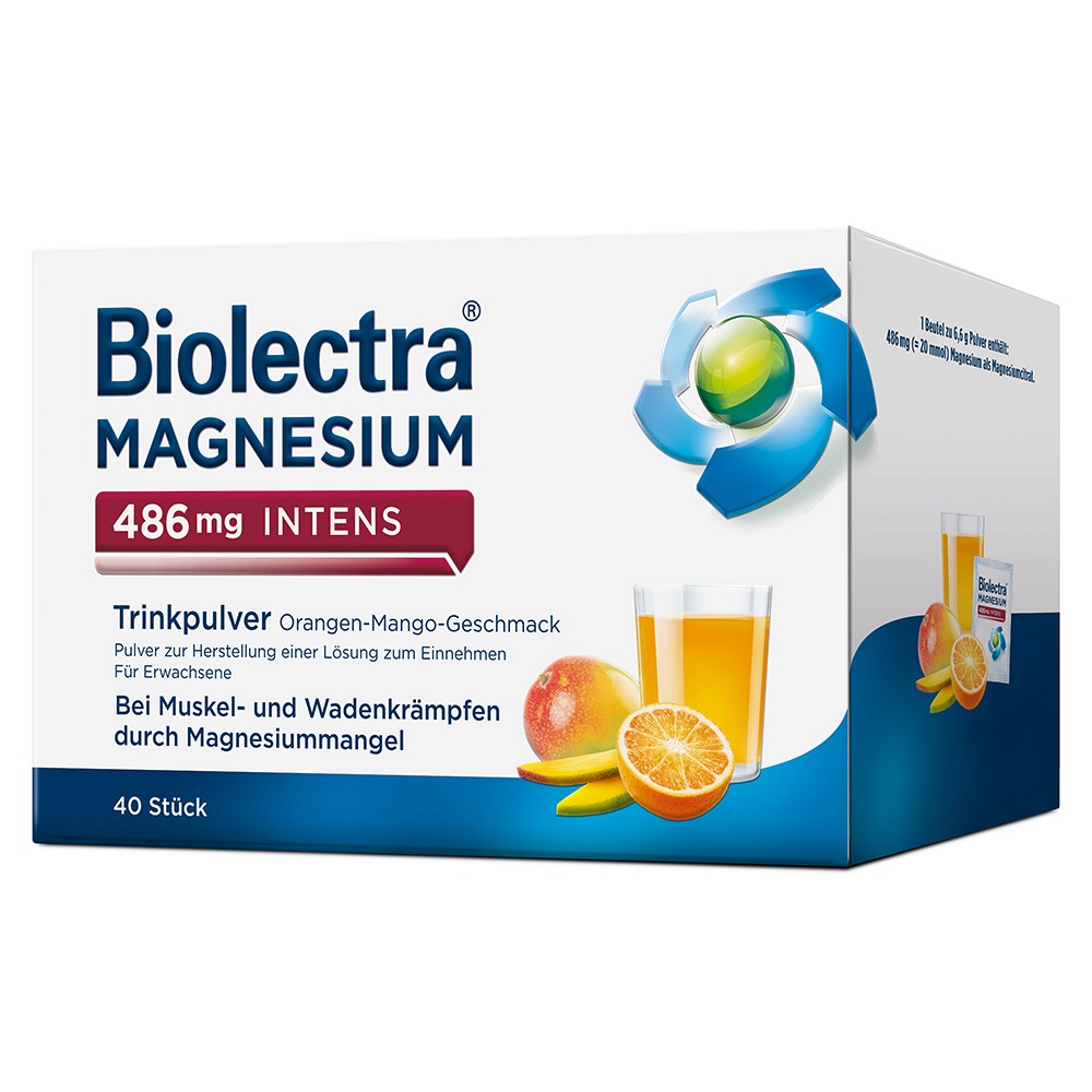 BIOLECTRA Magnesium 486 mg intens Trinkp.Ora.-Mang - 40St