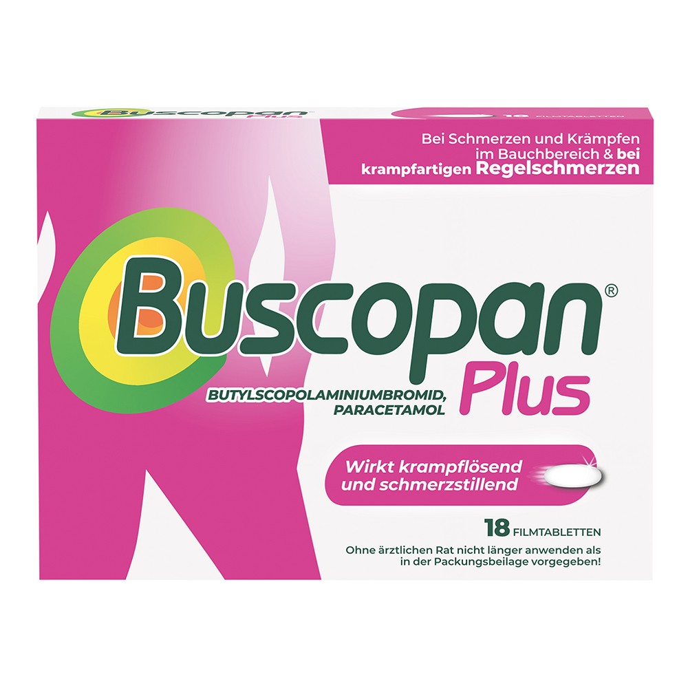 BUSCOPAN plus 10 mg/500 mg Filmtabletten - 18St