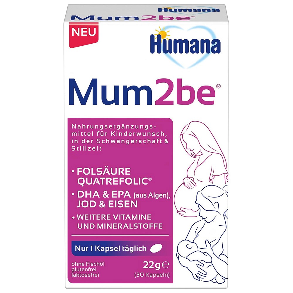 HUMANA Mum2Be Kinderwunsch Schwangersch Stillzeit - 30St