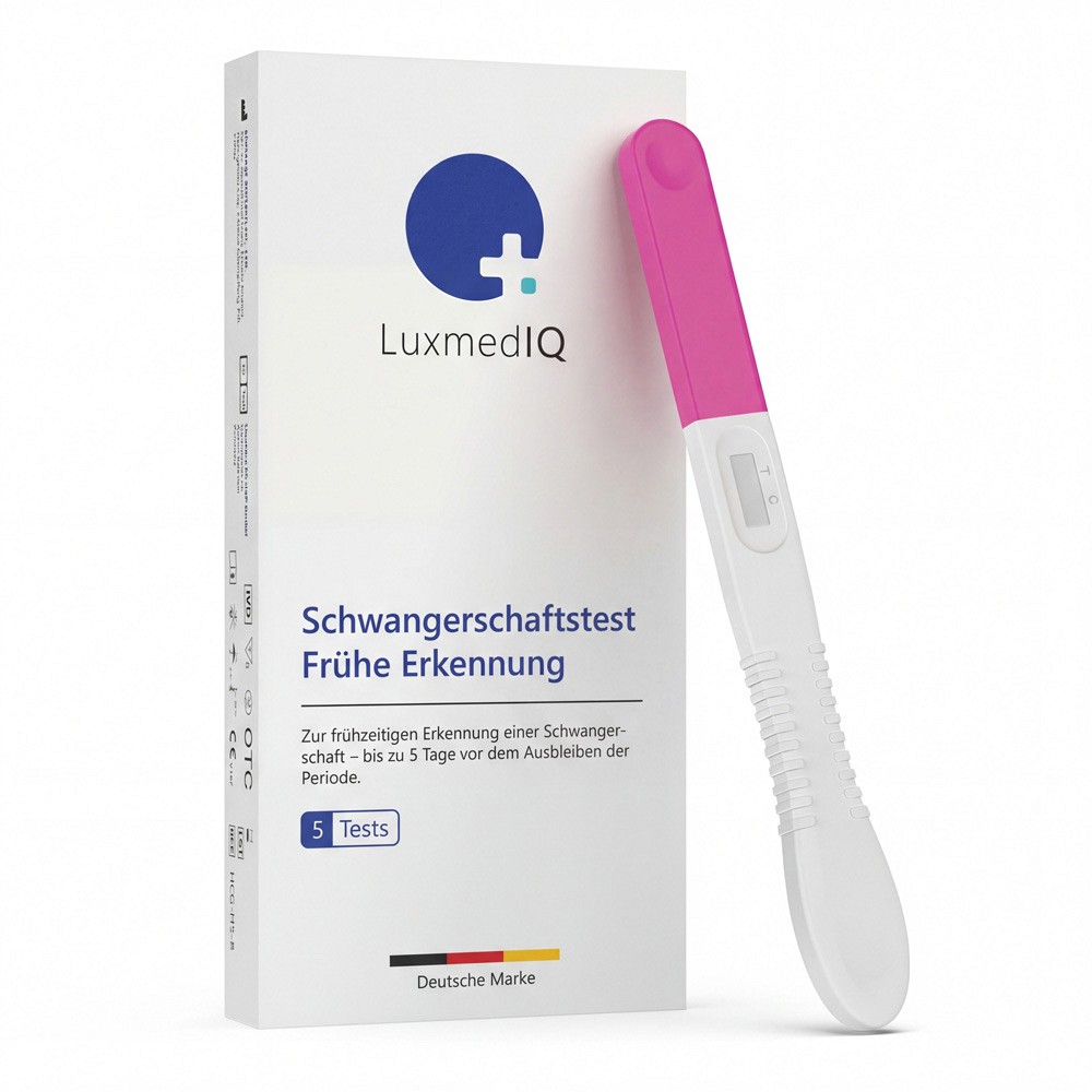 LUXMEDIQ Schwangerschaftstest Frühe Erkennung Urin - 5St