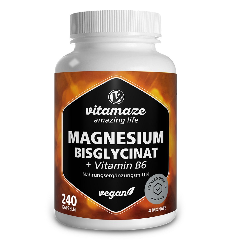 MAGNESIUM BISGLYCINAT+Vitamin B6 Kapseln - 240St