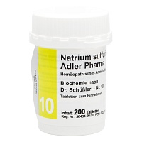 BIOCHEMIE Adler 10 Natrium sulfuricum D 6 Tabl. - 200St