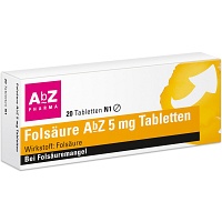 FOLSÄURE AbZ 5 mg Tabletten