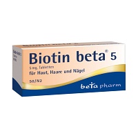 BIOTIN BETA 5 Tabletten - 50St - Vitamine & Stärkung