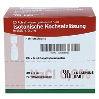 ISOTONISCHE Kochsalzlösung 0,9% Plastikampullen