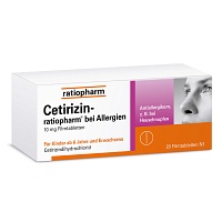 CETIRIZIN-ratiopharm bei Allergien 10 mg Filmtabl.