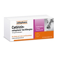 CETIRIZIN-ratiopharm bei Allergien 10 mg Filmtabl. - 50St - Allergien