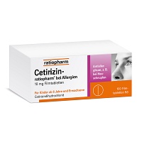 CETIRIZIN-ratiopharm bei Allergien 10 mg Filmtabl.