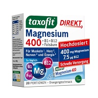TAXOFIT Magnesium 400+B1+B6+B12+Folsäure 800 Gran.