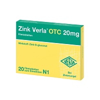 ZINK VERLA OTC 20 mg Filmtabletten - 20St - Selen & Zink