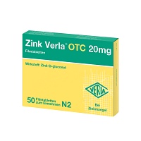 ZINK VERLA OTC 20 mg Filmtabletten - 50St - Selen & Zink