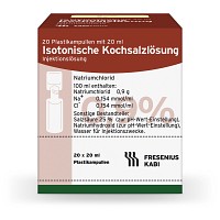 KOCHSALZLÖSUNG 0,9% Plastikamp.Fresenius