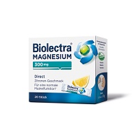 BIOLECTRA Magnesium 300 mg Direct Zitrone Sticks