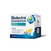BIOLECTRA Magnesium 300 mg Direct Zitrone Sticks