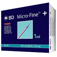 BD MICRO-FINE+ Insulinspr.1 ml U40 12,7 mm