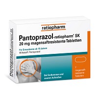 PANTOPRAZOL-ratiopharm SK 20 mg magensaftres.Tabl. - 7St - Entgiften-Entschlacken-Entsäuern