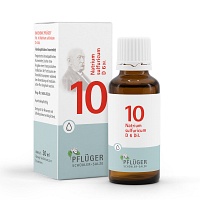 BIOCHEMIE Pflüger 10 Natrium sulfuricum D 6 Tropf.