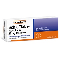 SCHLAF TABS-ratiopharm 25 mg Tabletten