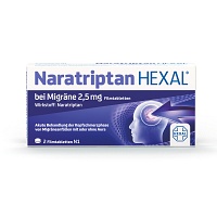 NARATRIPTAN HEXAL bei Migräne 2,5 mg Filmtabletten