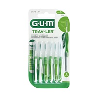 GUM TRAV-LER 1,1mm Tanne grün Interdental+6Kappen