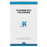 VITAMIN B12+FOLSÄURE KLEAN LABS Kapseln