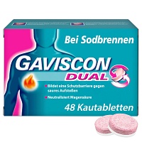 GAVISCON Dual Kautabletten mit Zweifachwirkung gegen Sodbrennen