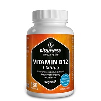 VITAMIN B12 1000 µg hochdosiert vegan Tabletten