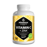 VITAMIN C 1000 mg hochdosiert+Zink vegan Tabletten