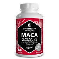 MACA 10:1 hochdosiert+L-Arginin+OPC+Vit.vegan Kps.