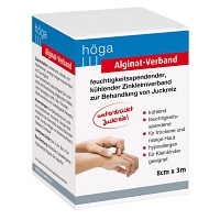 ALGINAT-Verband 8 cmx3 m kühlender Zinkleimverband