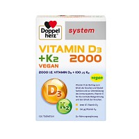 DOPPELHERZ Vitamin D3 2000+K2 system Tabletten