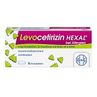 LEVOCETIRIZIN HEXAL bei Allergien 5 mg Filmtabl. - 6St