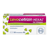 LEVOCETIRIZIN HEXAL bei Allergien 5 mg Filmtabl.