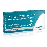 PANTOPRAZOL axicur 20 mg magensaftres.Tabletten