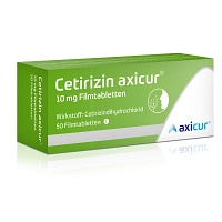 CETIRIZIN axicur 10 mg Filmtabletten