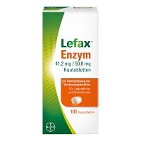 LEFAX Enzym Kautabletten - 100St - Bauchschmerzen & Blähungen