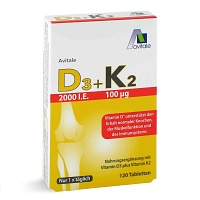 D3+K2 2000 I.E.+100 µg Tabletten