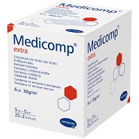 MEDICOMP extra Vlieskomp.steril 5x5 cm 6fach - 25X2St