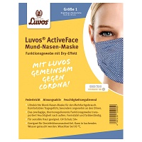 LUVOS ActiveFace Mund-Nase-Maske Gr.1 blaugem.